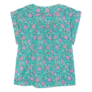 Bonton - Claudine Collared Shirt Lorelei Flowers | Lilac