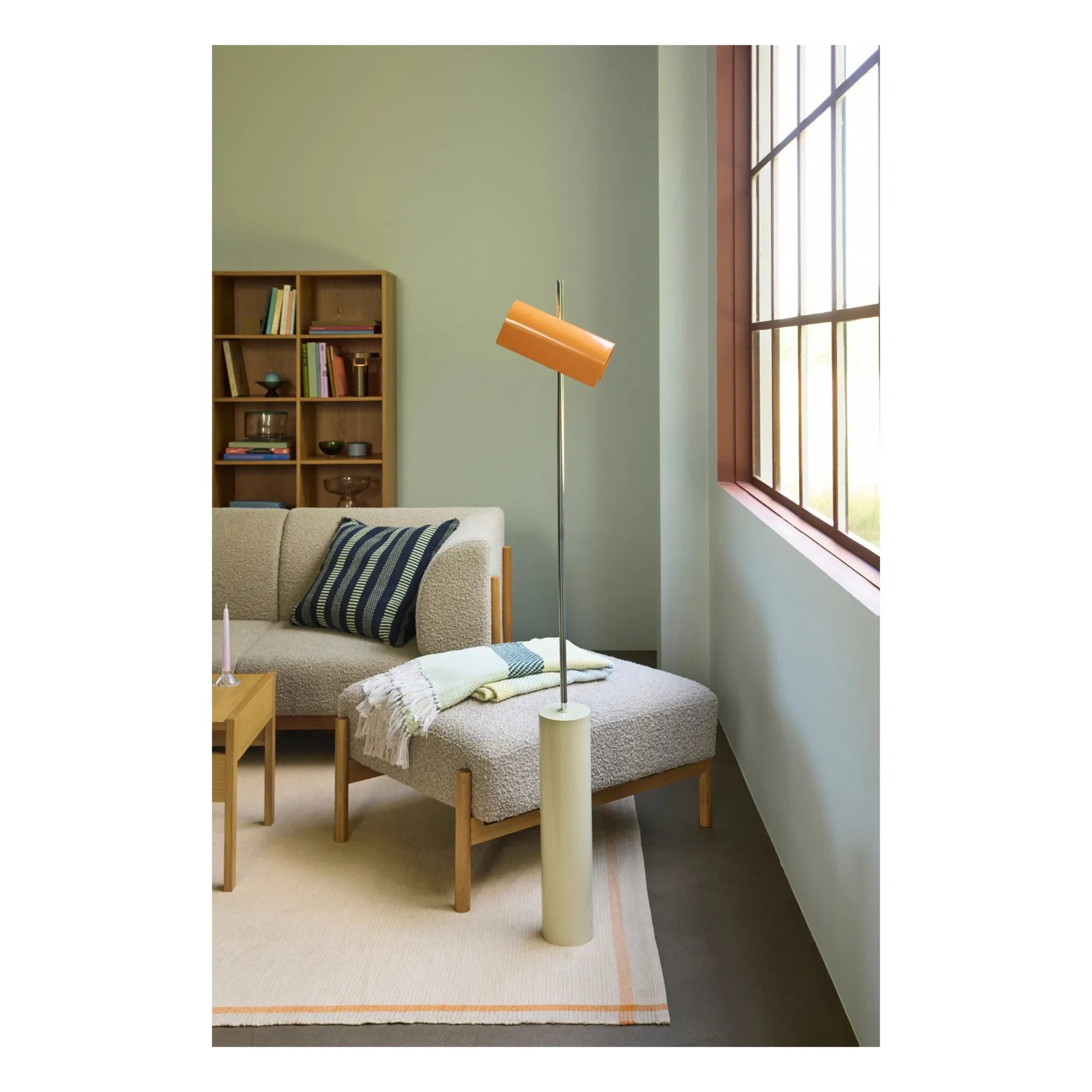 Hübsch - Orange Reflector Floor Lamp
