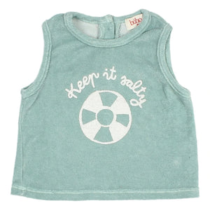 Búho - Keep It Salty Sponge Tank Top | Green Water