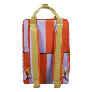 Sticky Lemon - Large Striped Backpack | Red