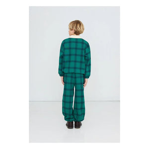 Tinycottons - Organic Cotton Plaid Polo Shirt | Green