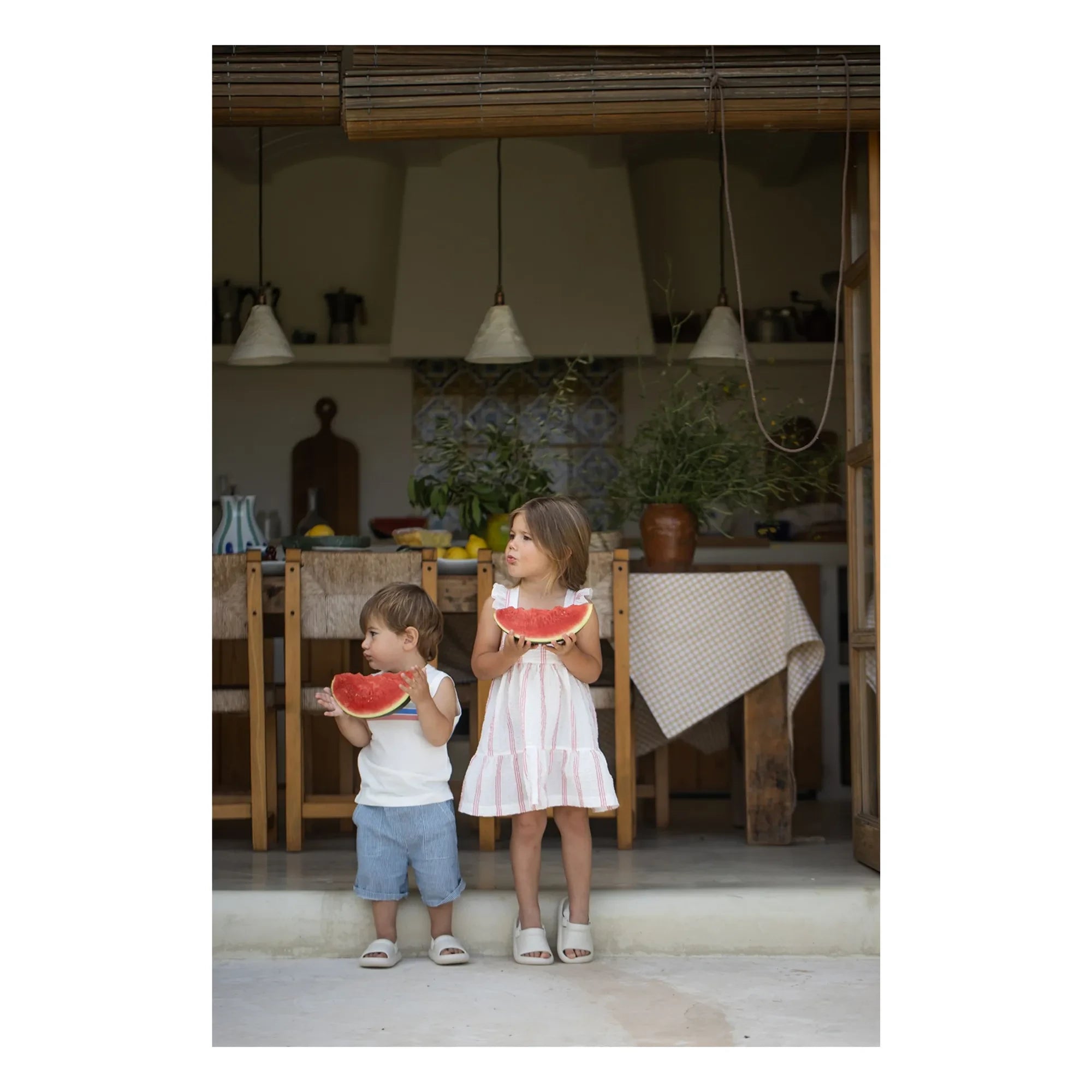 1+ in the family - Binibeca Striped T-shirt | White