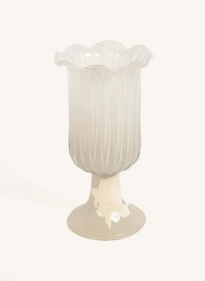 Olsson & Jensen - Tulipa Glass Vase | Off-white