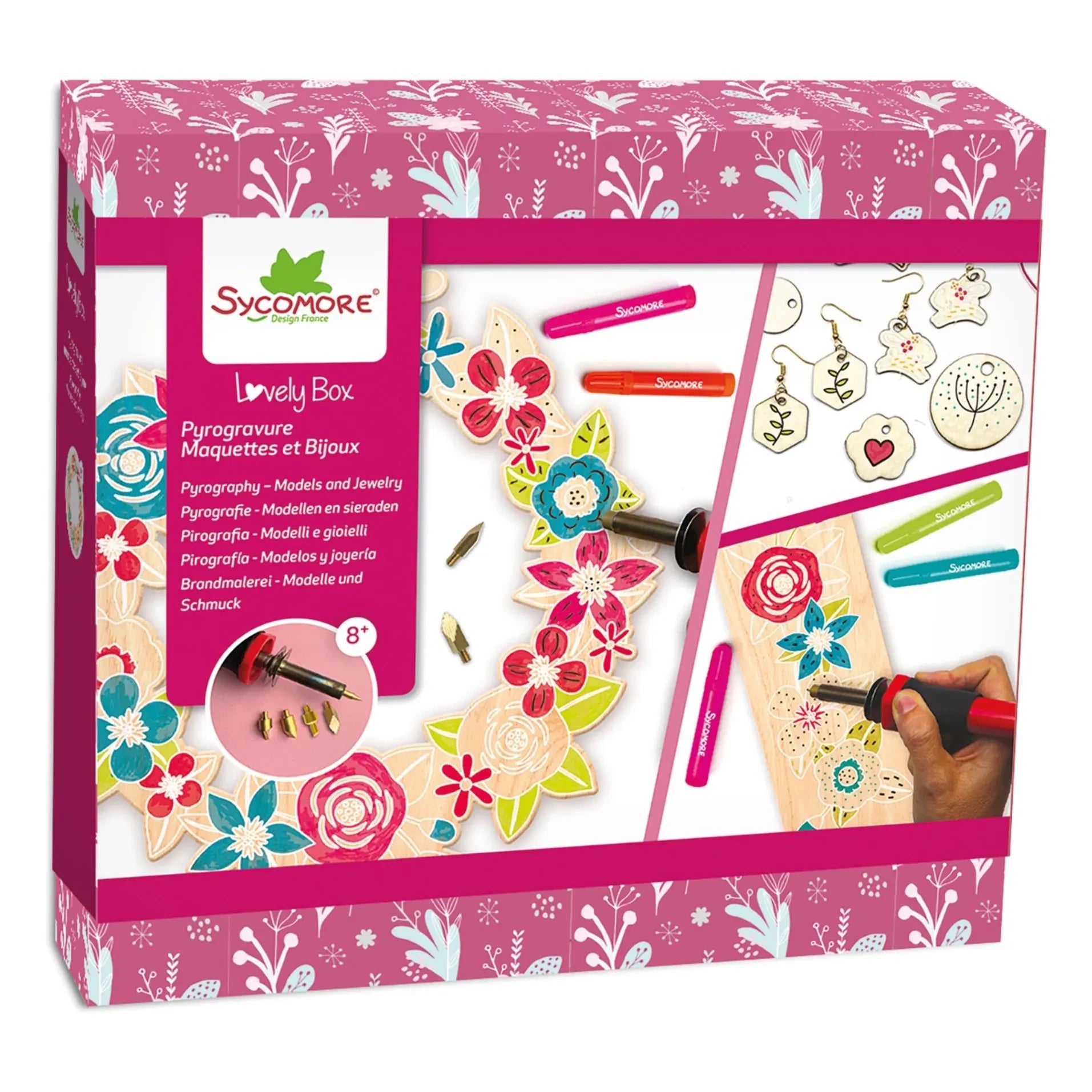 Sycomore - Lovely Box - Pyrography models and jewelry