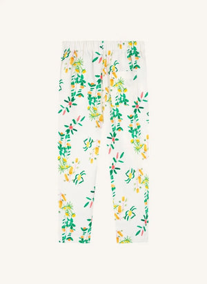 The Animals Observatory - Flower Patterned Trousers | White