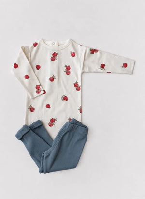 Studio Bohème - Lala Grenades Organic Cotton Bodysuit | Ecru