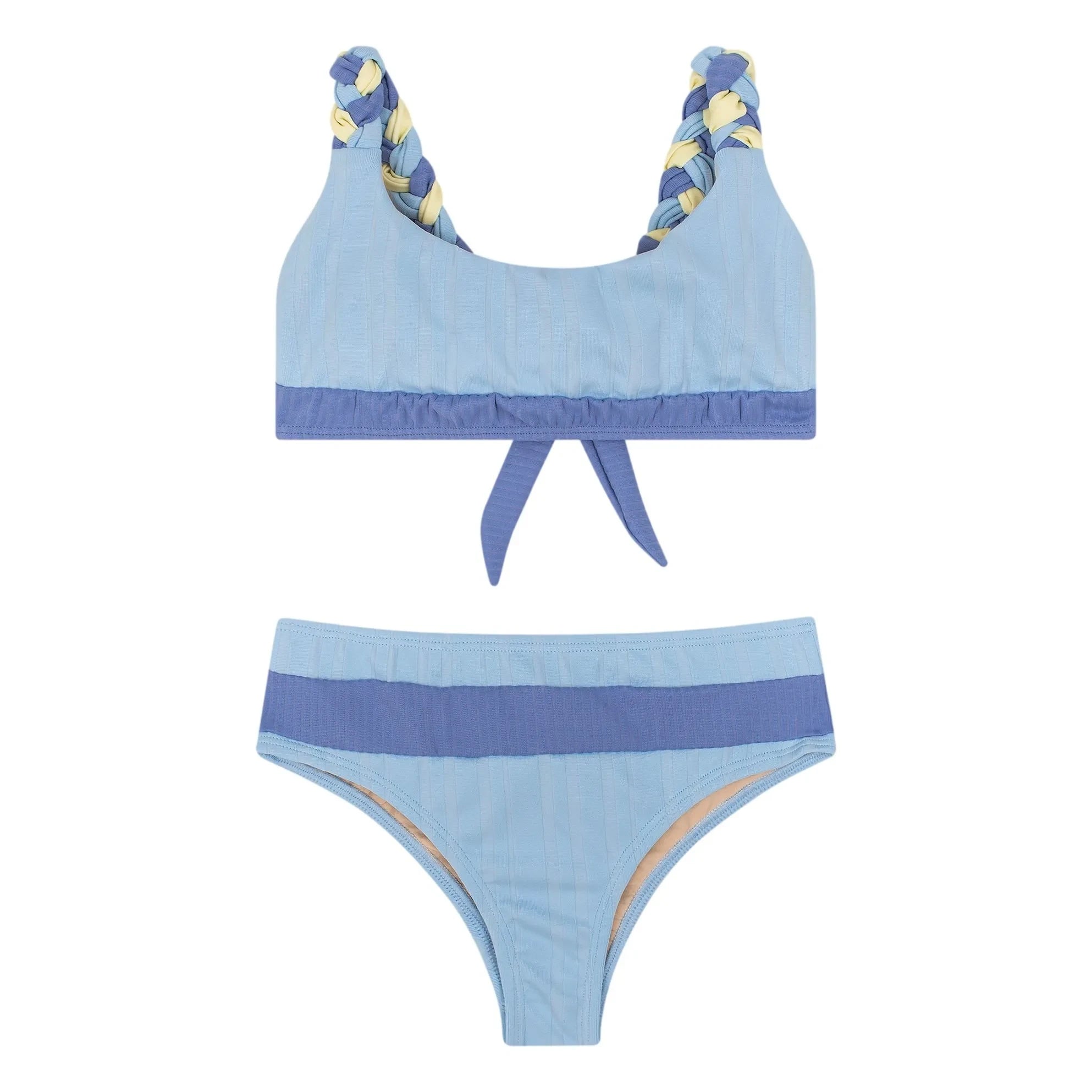 My First Cantê - Taylor Ribbed Swimsuit | Light Blue