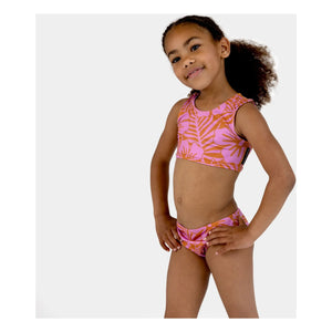 Beach & Bandits - 2-Piece UV-Protected Swimsuit Hibiscus Recycled Fiber | Pink
