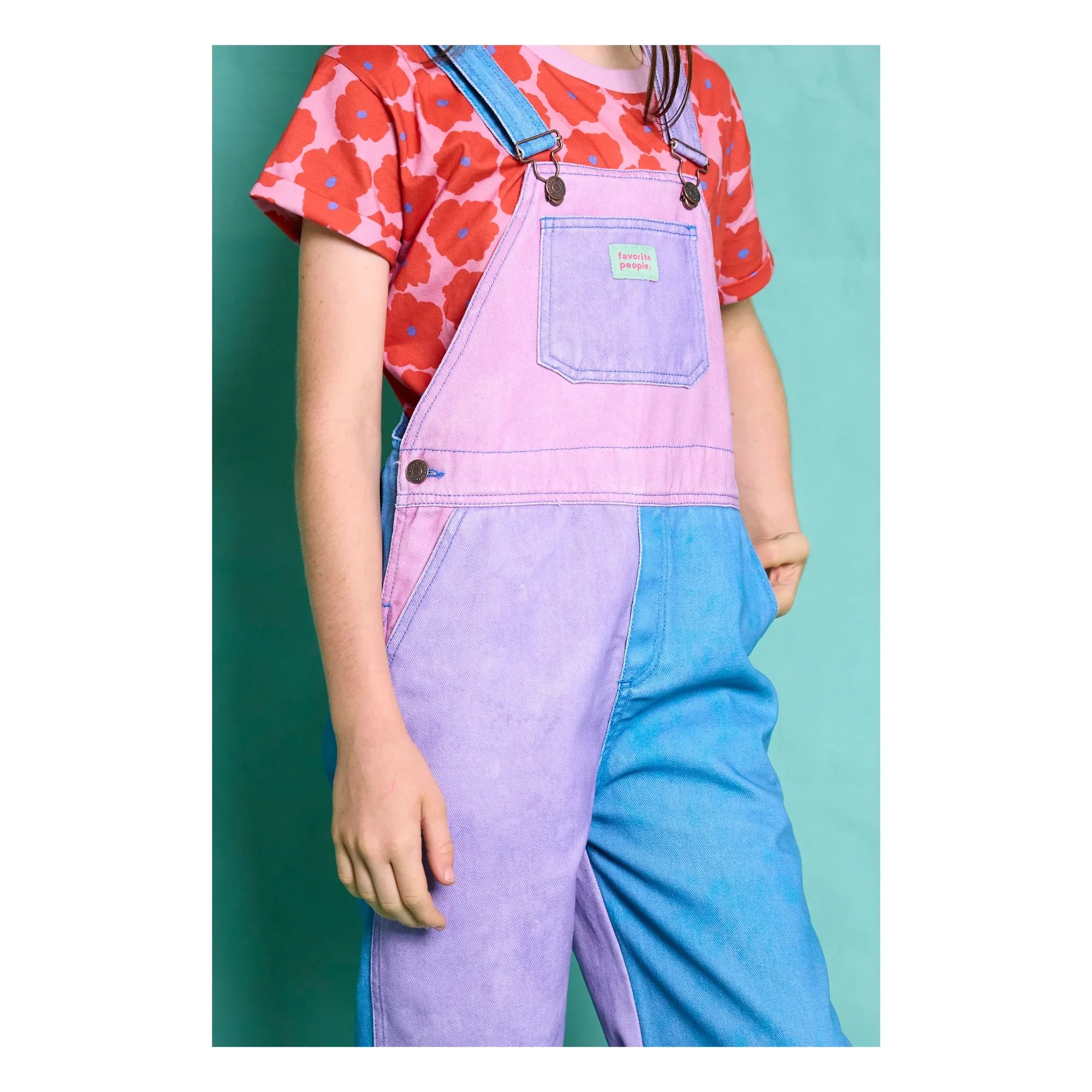 Favorite People - Margherita Colorblock Romper | Purple