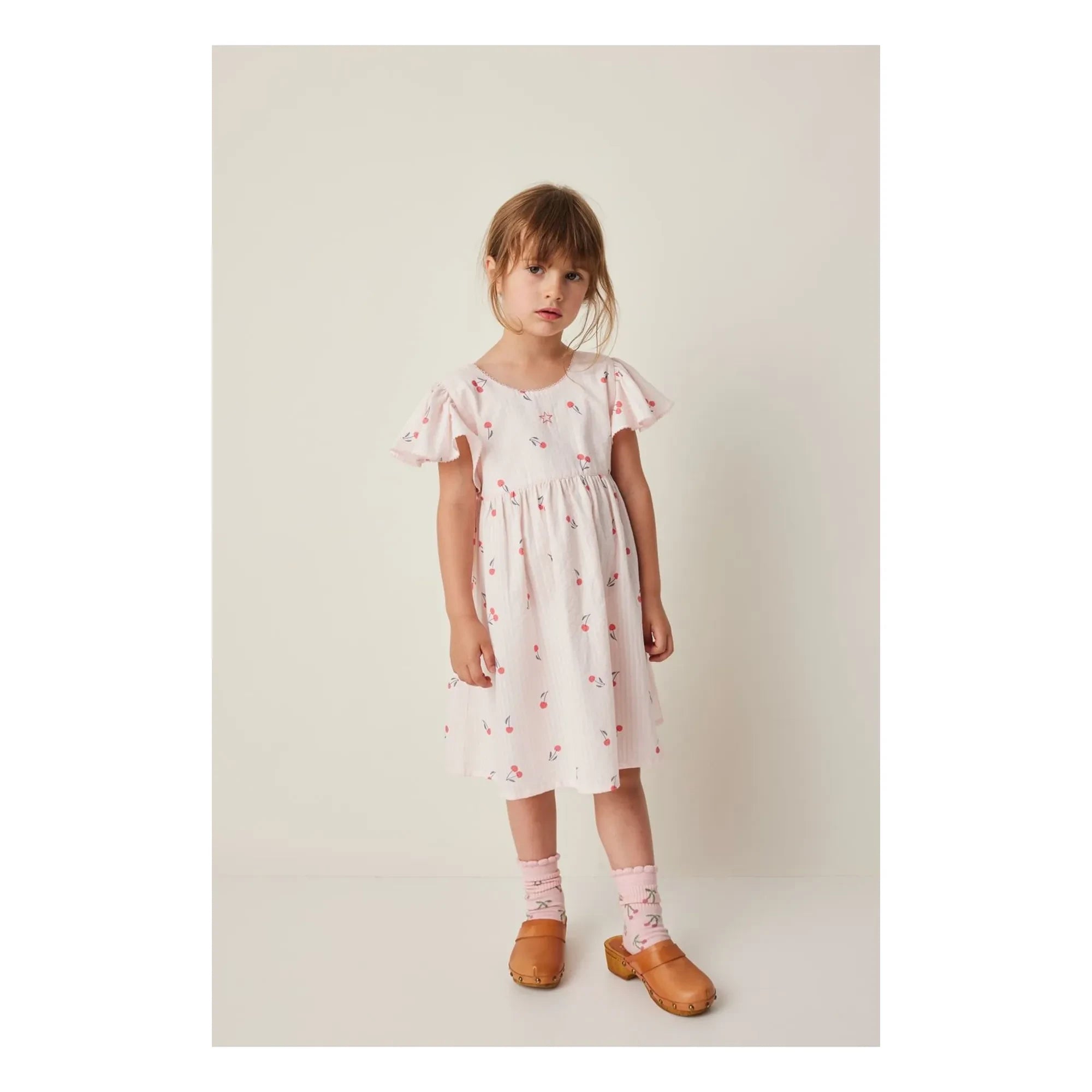 Tocoto Vintage - Cherry Elbise | Açık Pembe