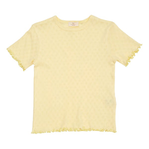 Copenhagen Colors - Pointelle T-Shirt | Pale Yellow