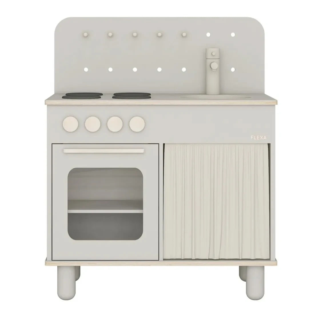 Flexa - Wooden Play Kitchen | Light Gray