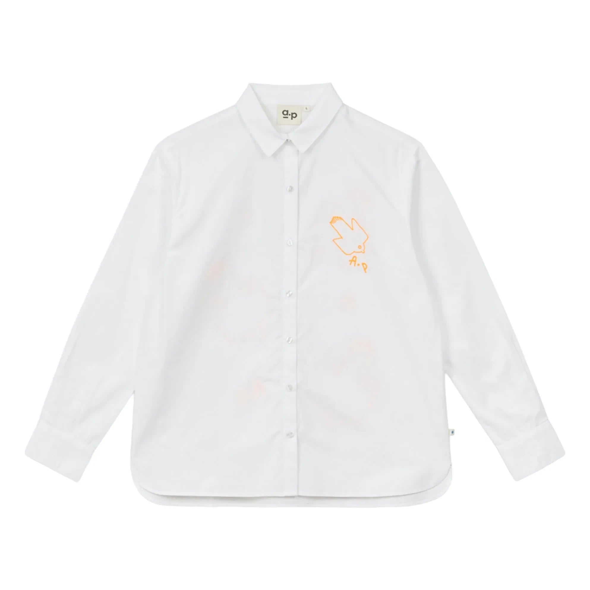 a.p - Gizelle Cotton Poplin Shirt | White