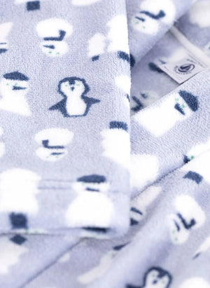 Petit Bateau - Kardan Adamlı Sabahlık | Gri Mavi