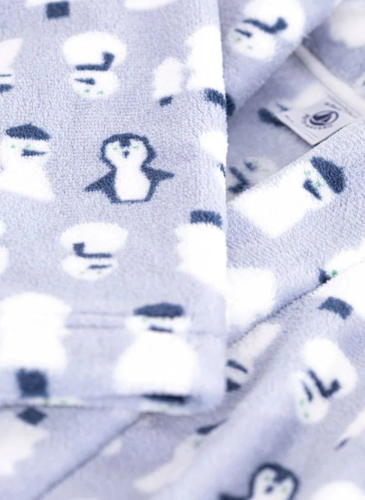 Petit Bateau - Kardan Adamlı Sabahlık | Gri Mavi
