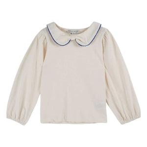 Emile et Ida - Picote Organic Cotton T-Shirt | Cream