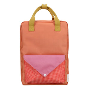 Sticky Lemon - Large Envelope Backpack | Coral