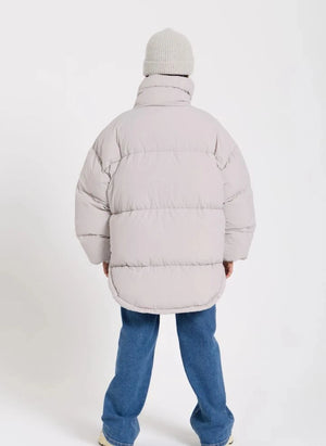 Finger in the nose - Snowbag Dolgulu Ceket | İnci grisi