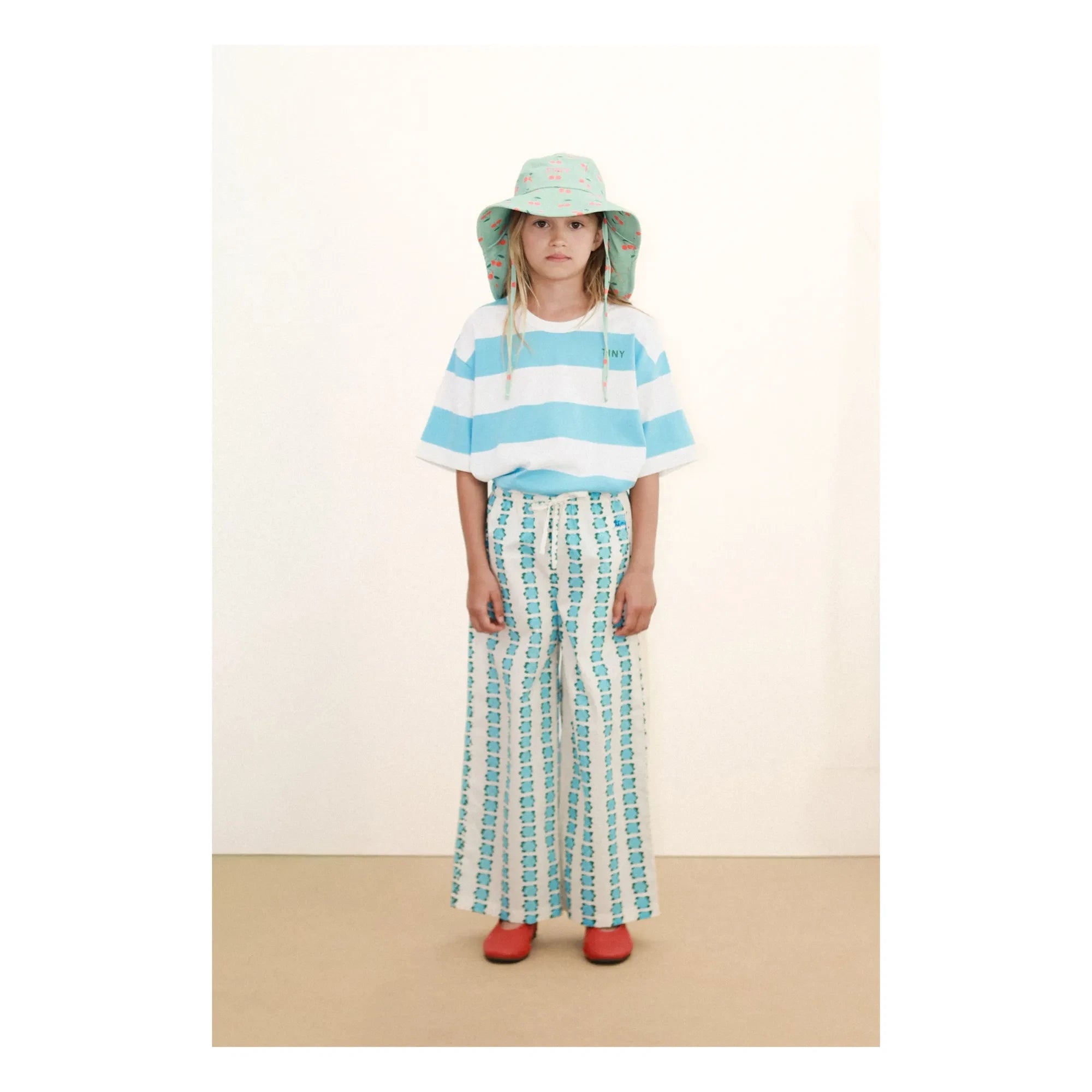 Tinycottons - Striped organic cotton T-shirt | Blue