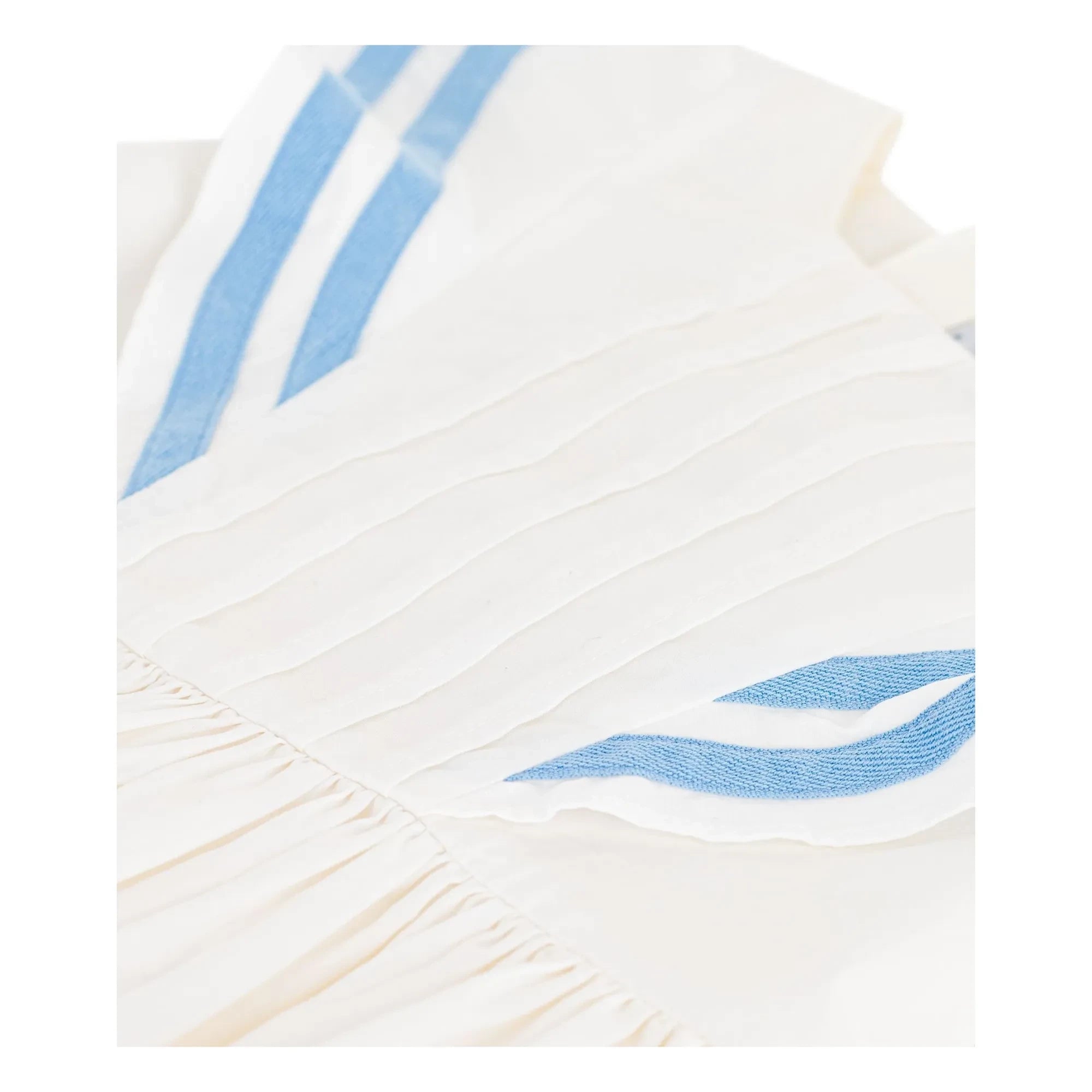 Petit Bateau - Organic Cotton Poplin Ruffled Dress | White