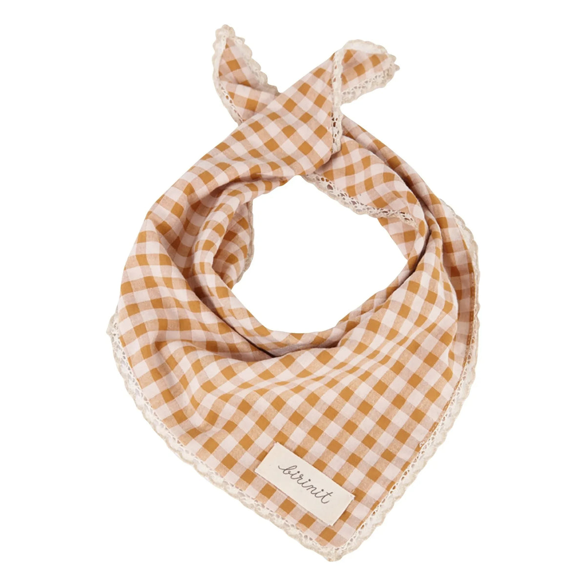 birinit - Pamuk Organic Vichy Bandana | Caramel