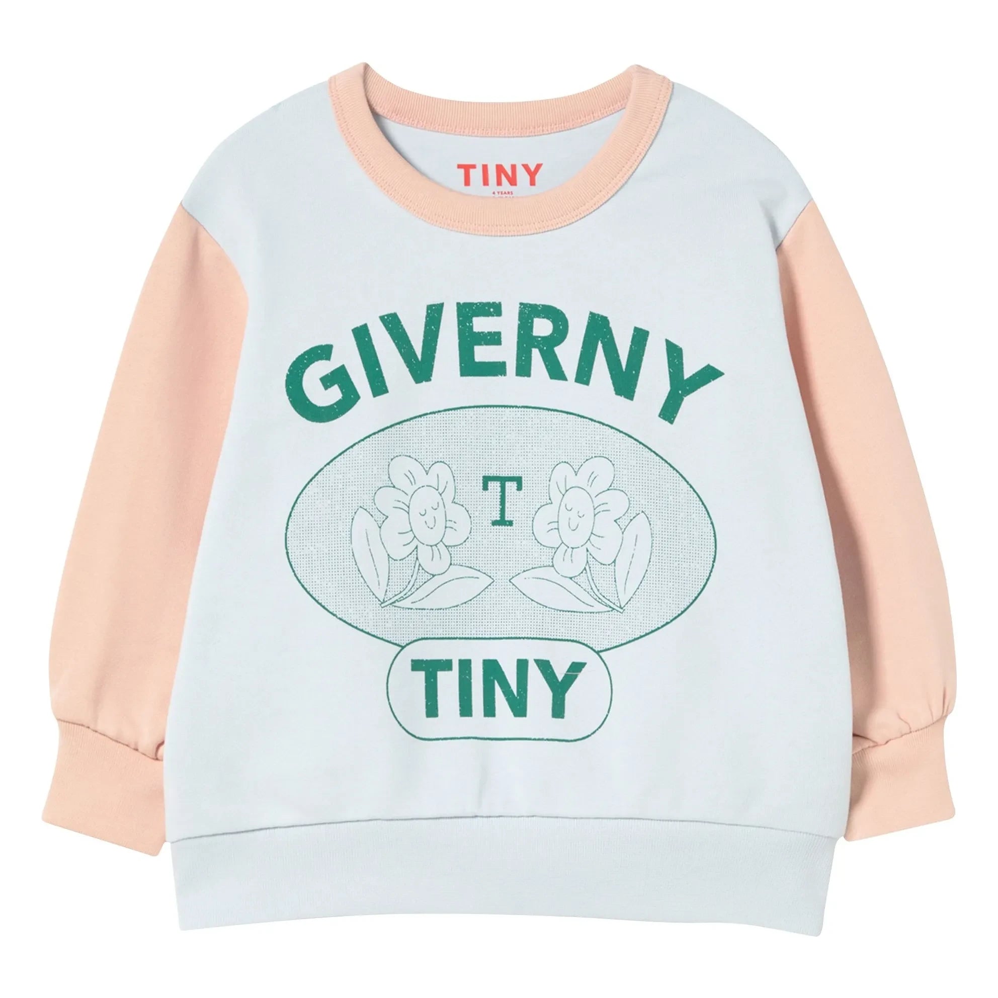 Tinycottons - Sweat Giverny The Place To Be Organik pamuk | Açık mavi