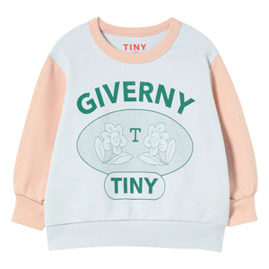 Tinycottons - Sweat Giverny The Place To Be Organik pamuk | Açık mavi