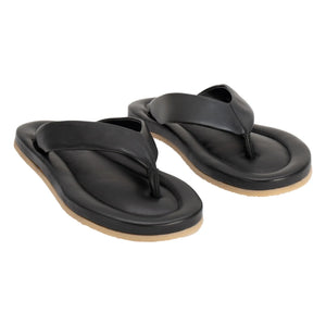 BY FAR - Dasha 2.0 Leather Sandals | Black