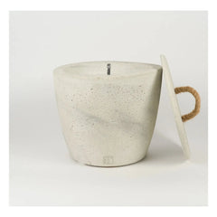Mon Dada - Urban Garden Outdoor Candle, Lid, Neutral Scent | Gray