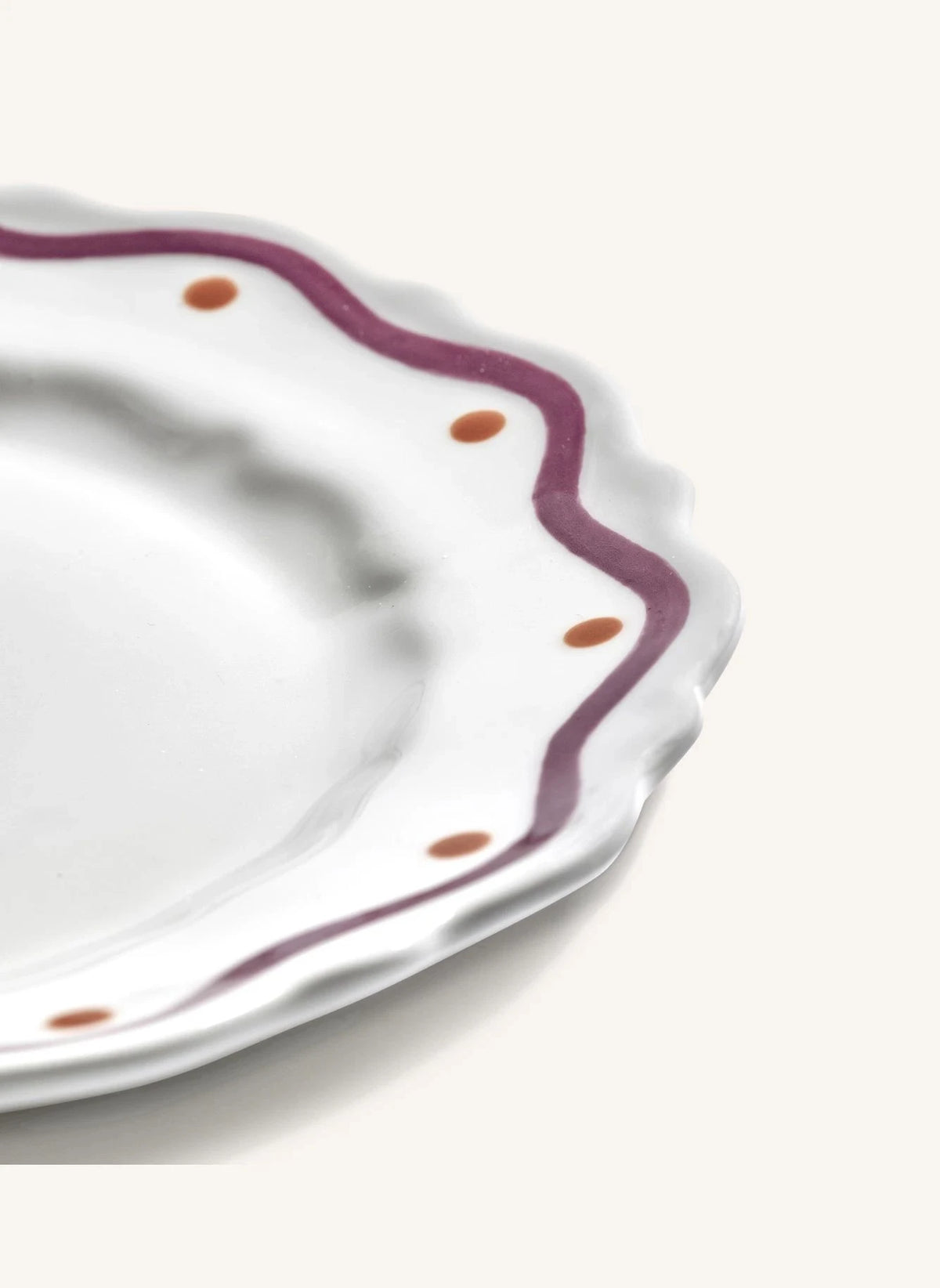 Serax - Charly Wave Pattern Dessert Plate - Set of 2 | Purple