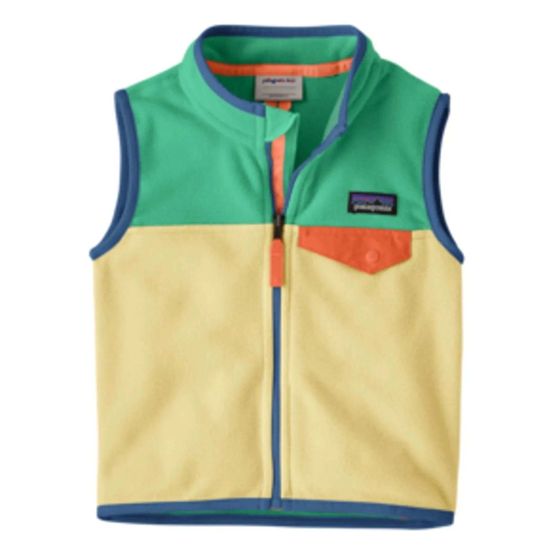 Patagonia - Micro D Snap-T Recycled Fiber Sleeveless Fleece Baby Jacket | Turquoise