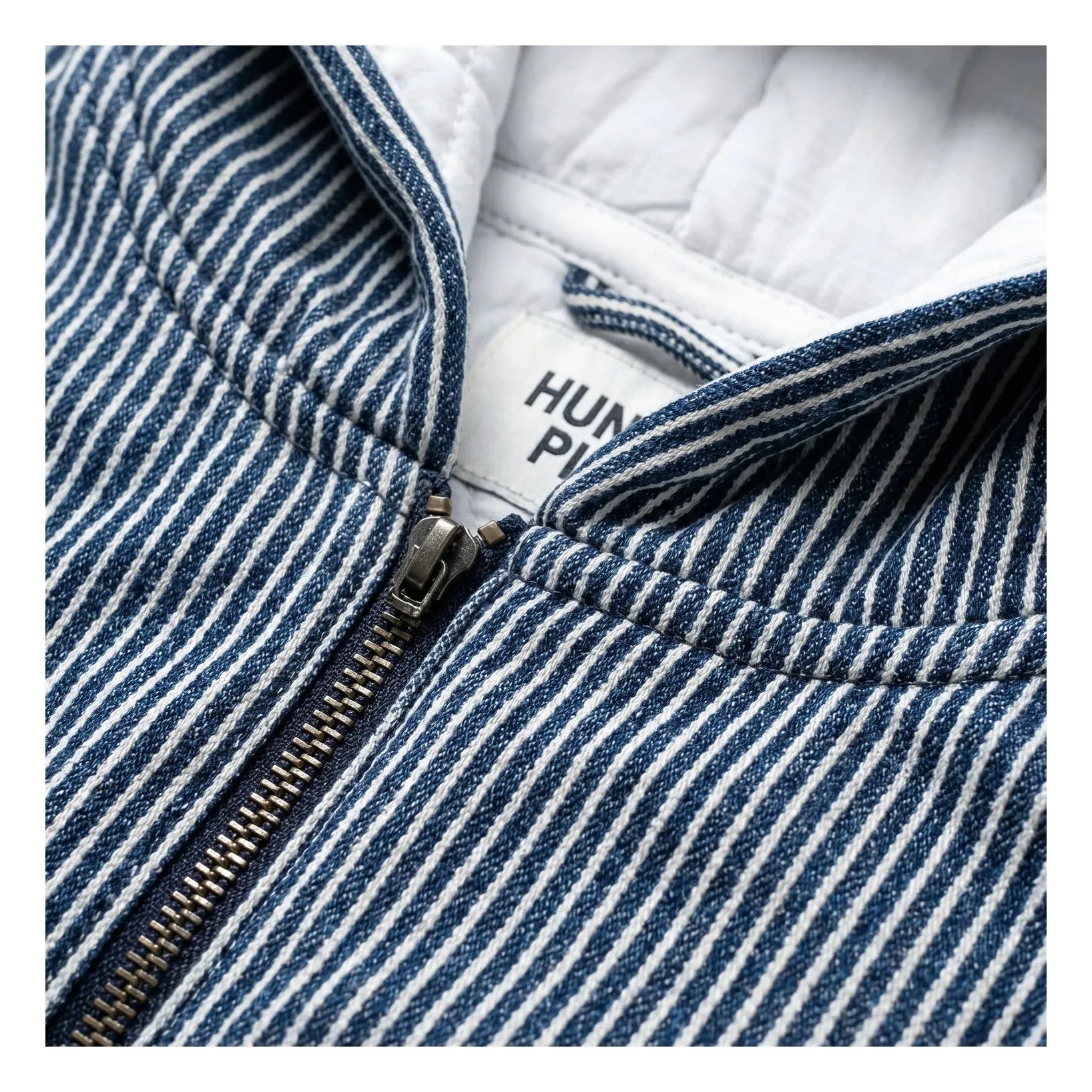 Hundred Pieces - Wyatt Denim Çizgili Ceket | İndigo mavi