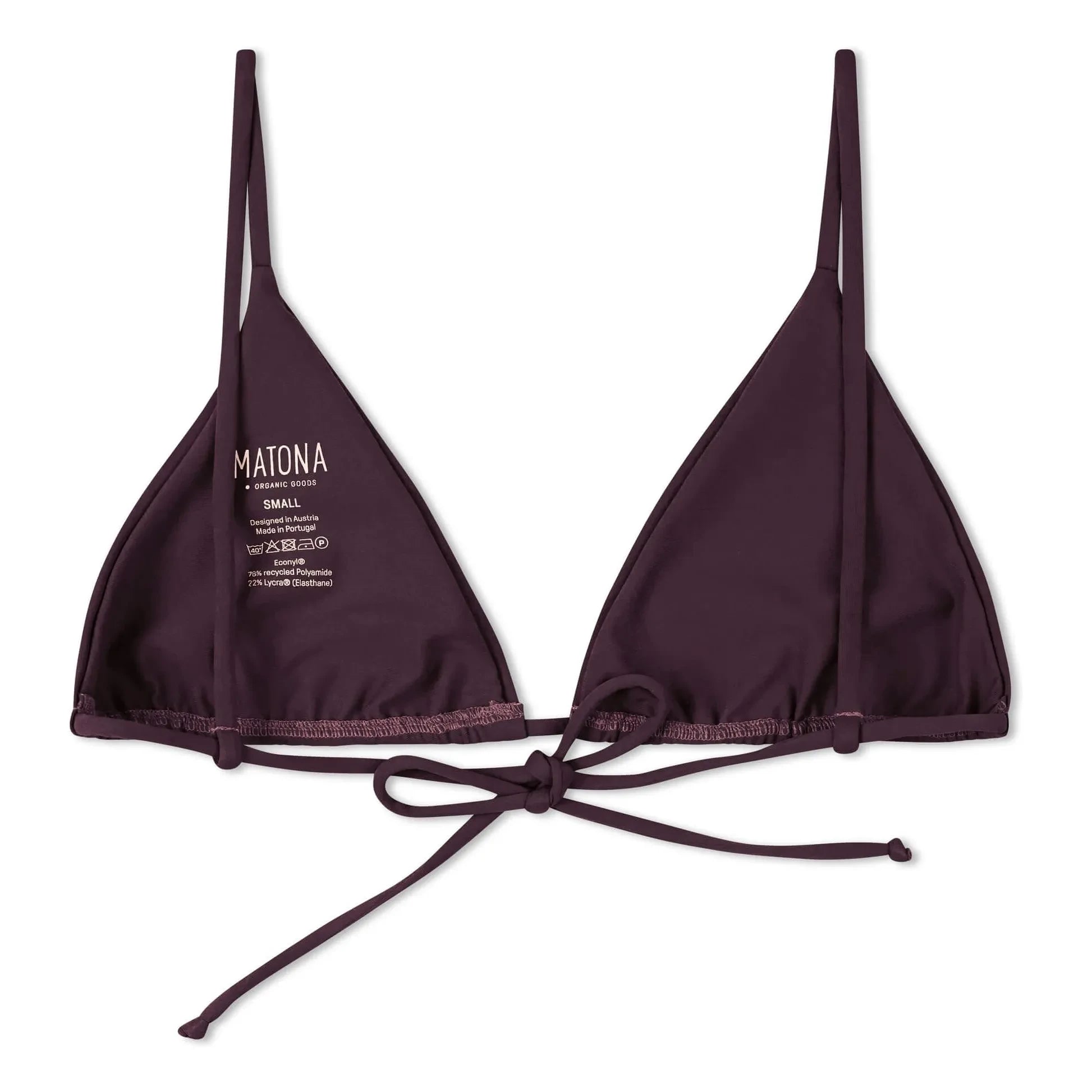 Matona - Üçgen Jersey Üst Geri Dönüştürülmüş Lifler | Aubergine