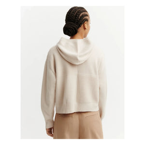 Bompard - Cashmere and Silk Hooded Sweater | Cream