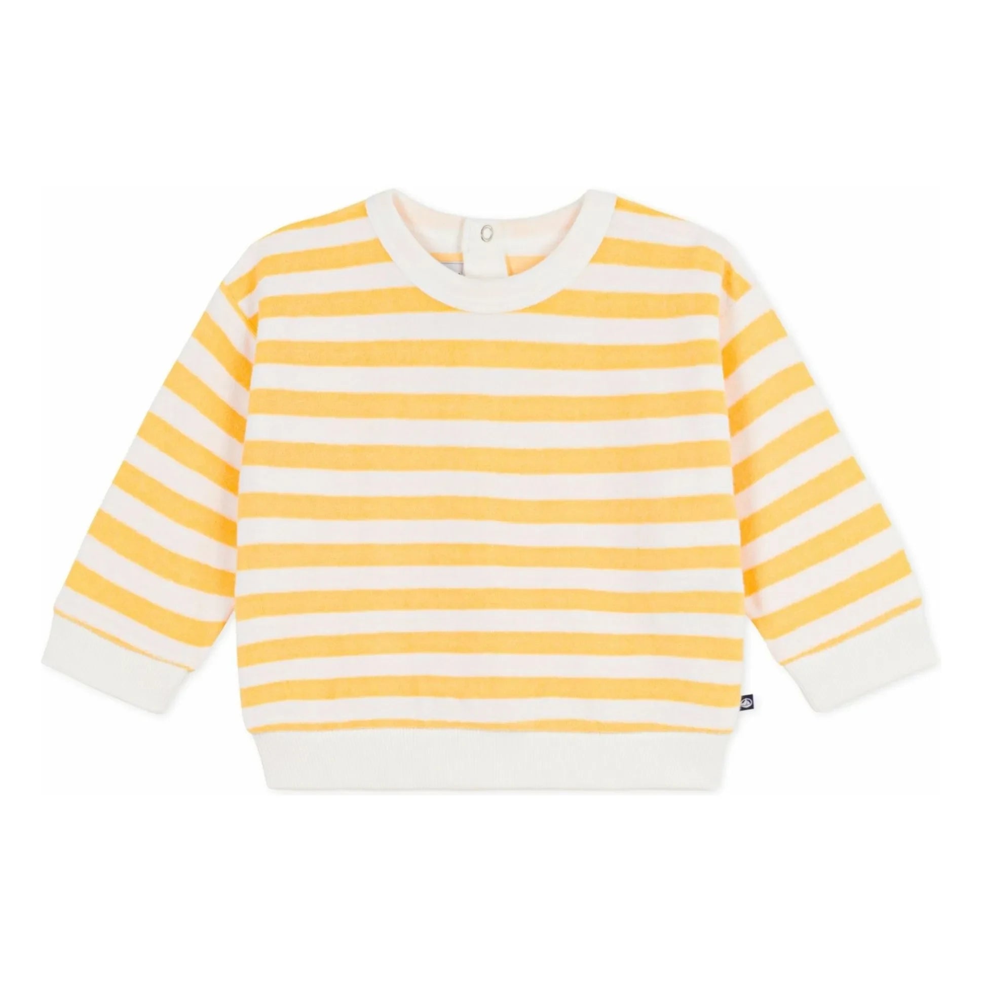 Petit Bateau - Terry Striped Sweatshirt | Yellow