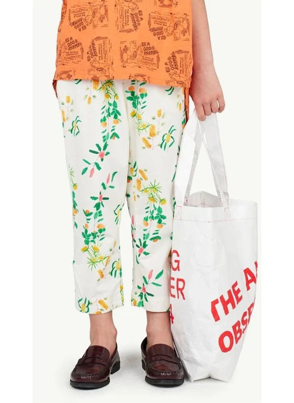 The Animals Observatory - Flower Patterned Trousers | White