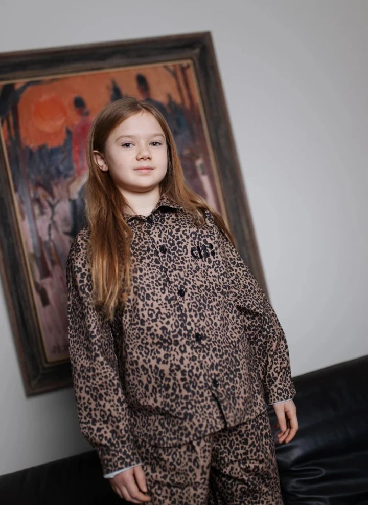 Cos I Said So - Leopar Logolu Overshirt | Kahverengi