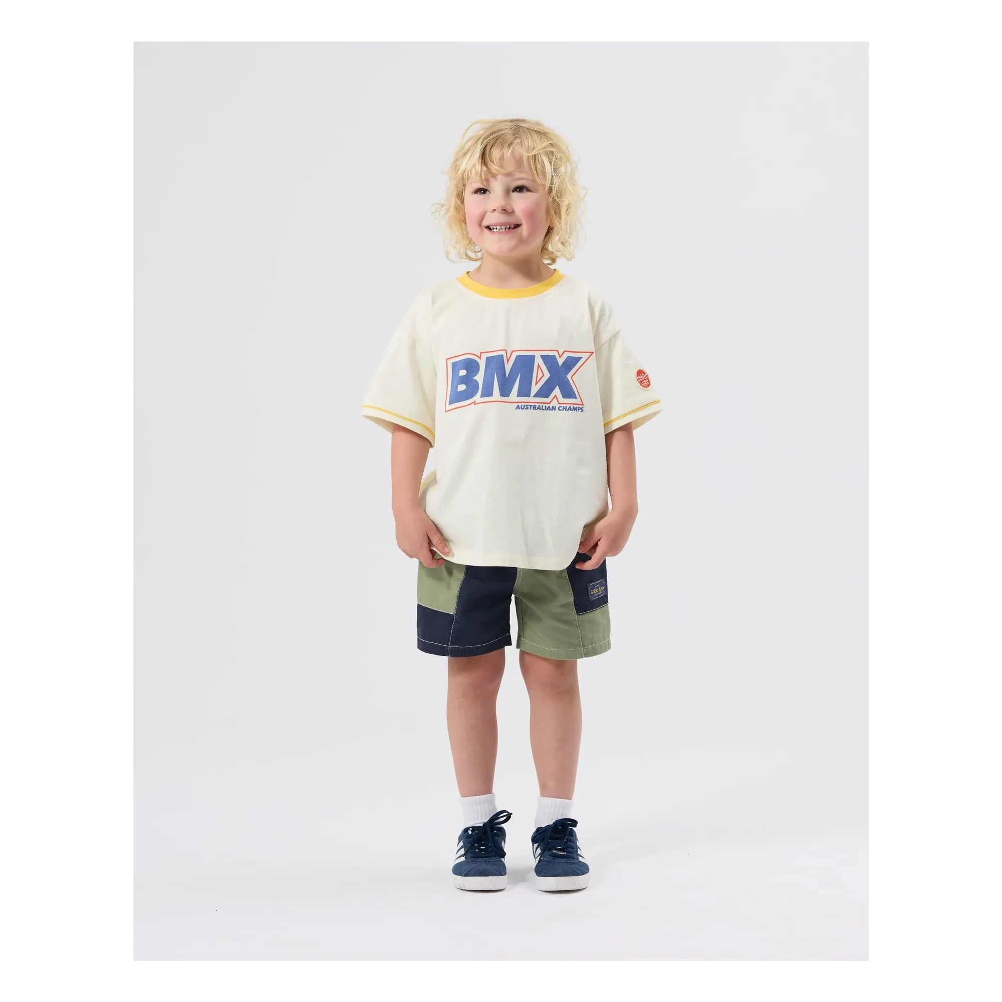 Goldie + Ace - Oversized BMX T-Shirt | Cream