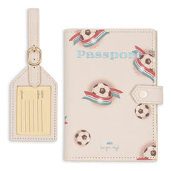 Konges Sløjd - Kick It Passport Cover and Luggage Tag | Beige