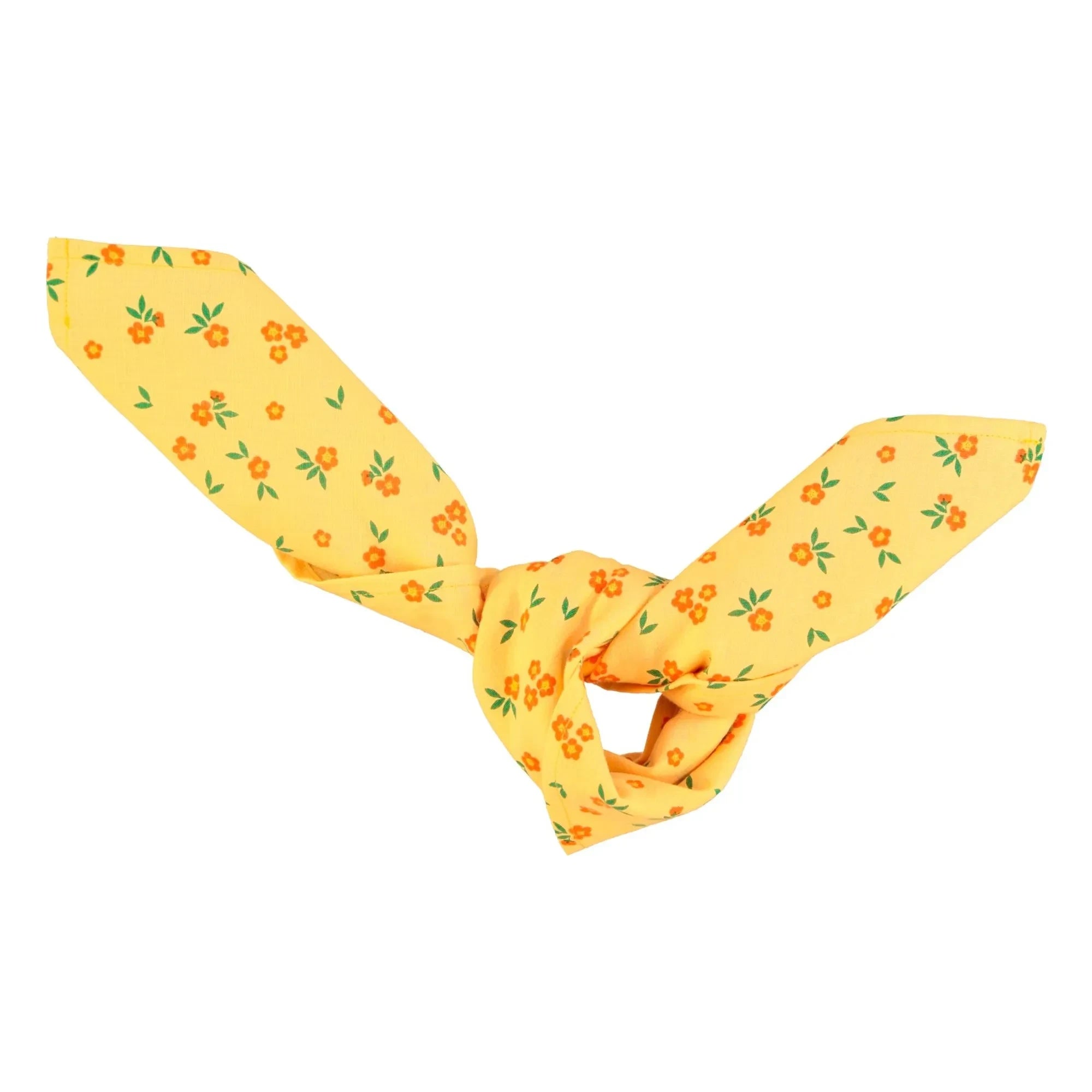 Piupiuchick - Organic Cotton Floral Bandana | Yellow