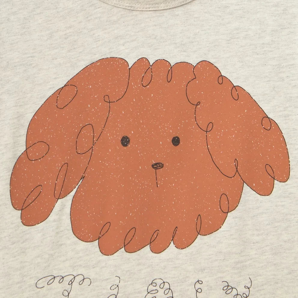 Tinycottons - Organic Cotton Tiny Dog T-Shirt | Heather Beige