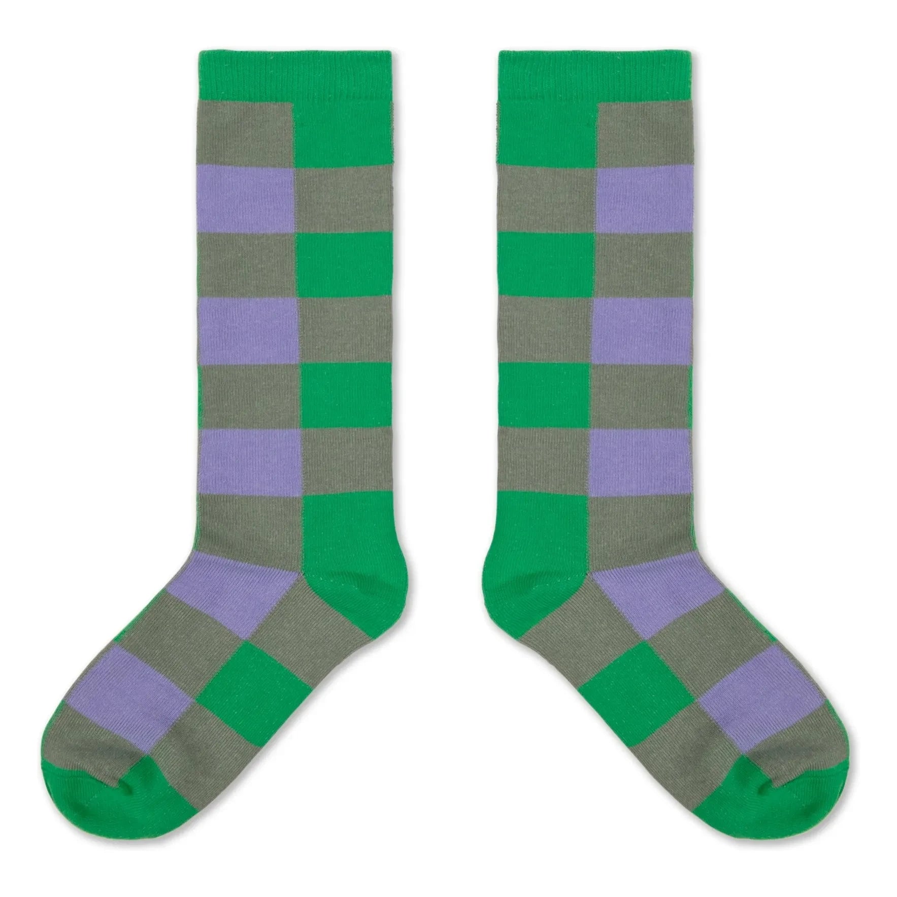 Repose AMS - High Tartan Socks | Green