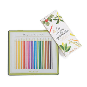 Moulin Roty - 24-Count Water-Soluble Lead Pencil Case
