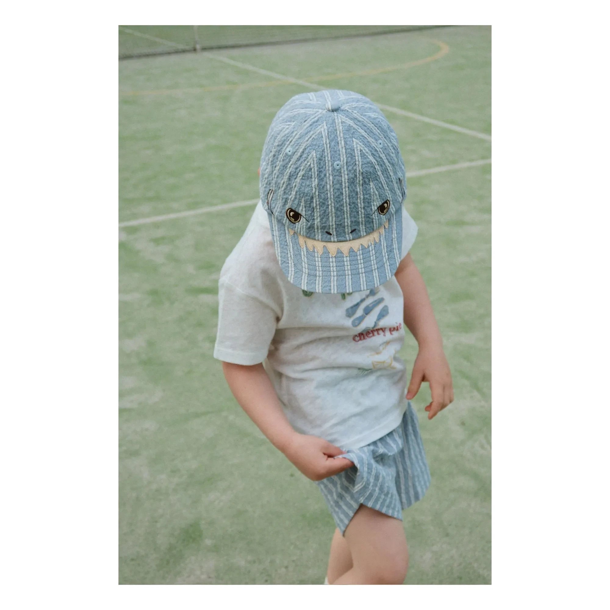 Konges Sløjd - Elliot Organic Cotton Striped Hat | Blue