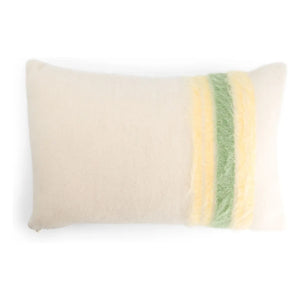 The Socialite Family - Carino rectangular striped mohair cushion | Yellow