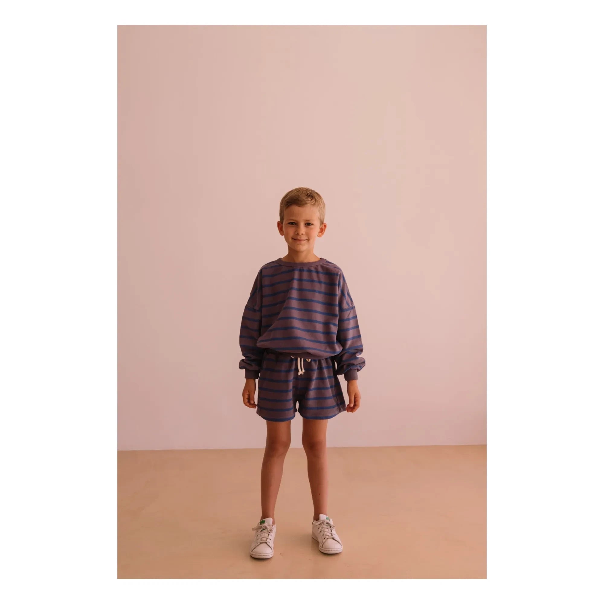 We Are Kids - Tony striped organic cotton sweatshirt | Purple