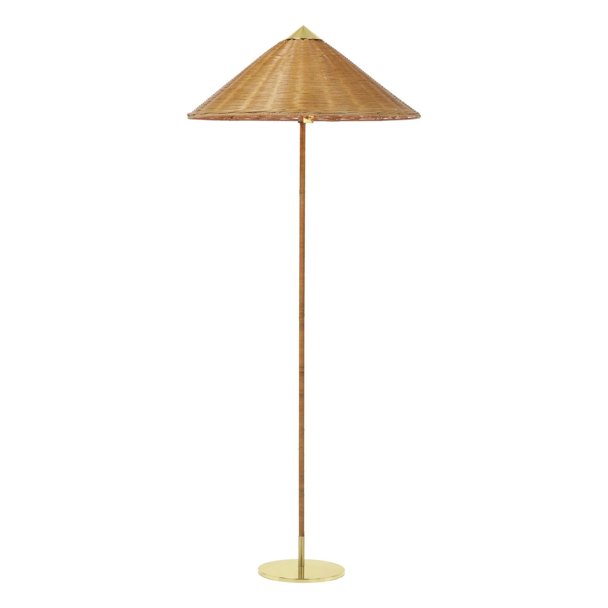 Gubi - 9602 Rattan Zemin Lambası | Natural