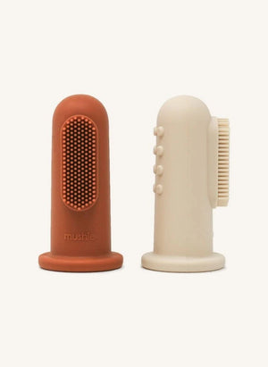 Mushie - Baby Toothbrushes - Set of 2 | Terracotta