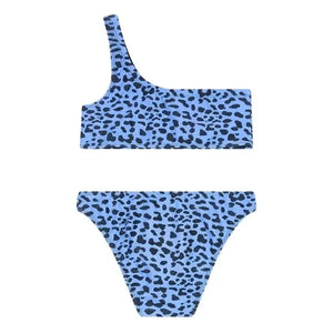 Finger in the nose - Bayle Asymmetric Swimsuit | Light Blue