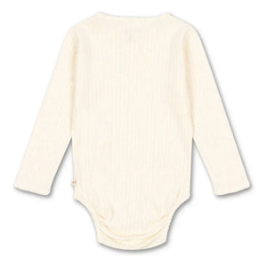 Konges Sløjd - Minnie Ribbed Bodysuit Organic Cotton | Ecru